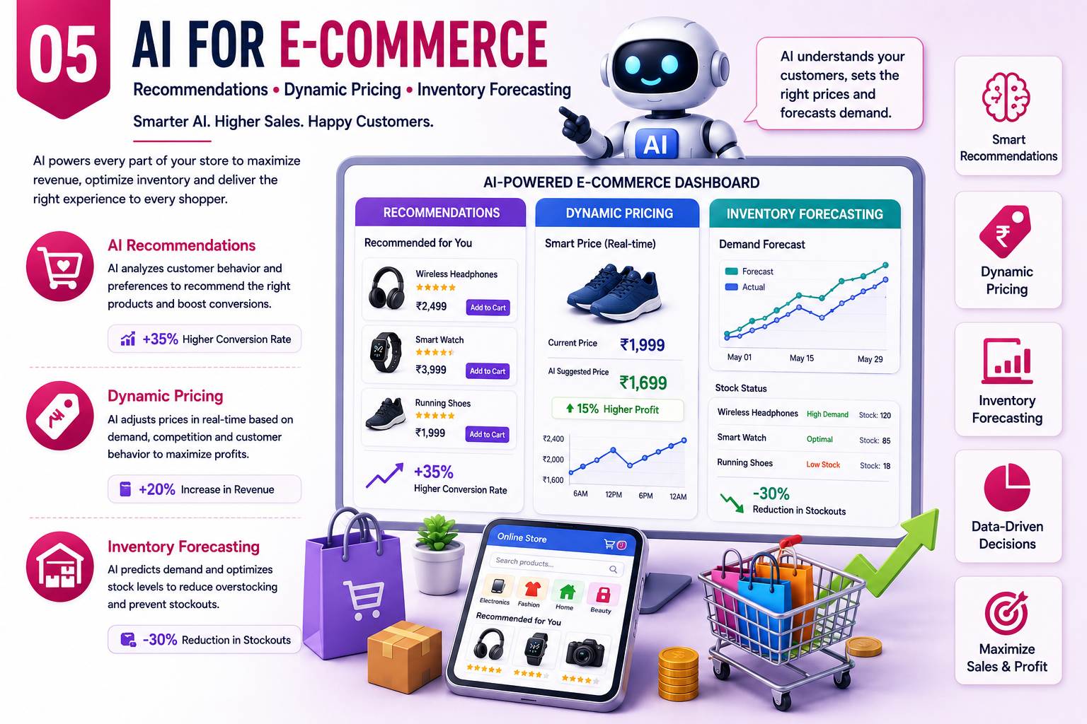 How AI Helps Digital Marketing Today — Ahmedabad Guide 6 ai for ecommerce
