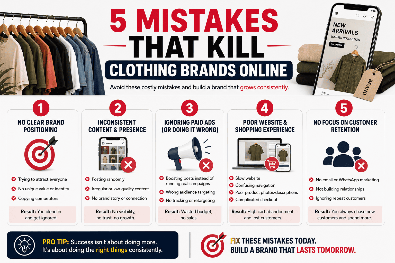 how to grow a clothing brand